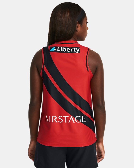 Women's UA EFC AFL Replica Sleeveless Guernsey in Red image number 1
